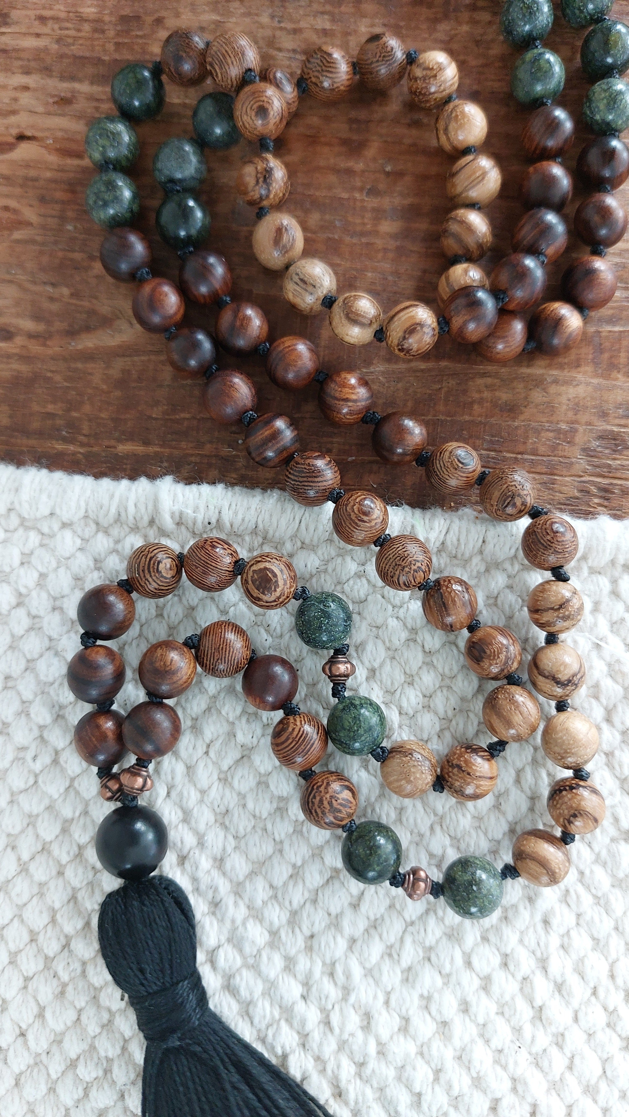 Wooden bead mala 4