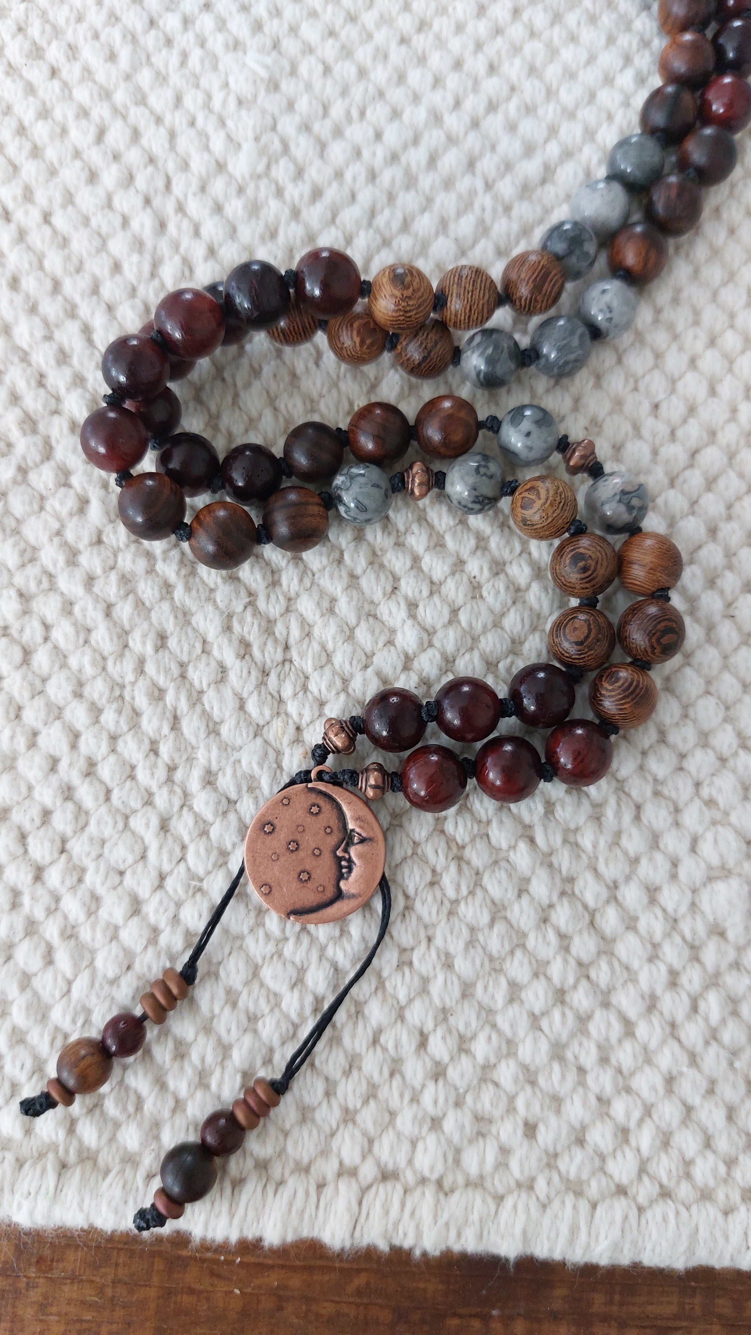 Wooden bead mala 5